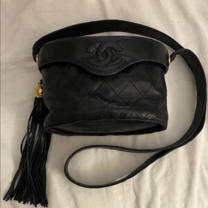 CHANEL vintage tassel shoulder bag